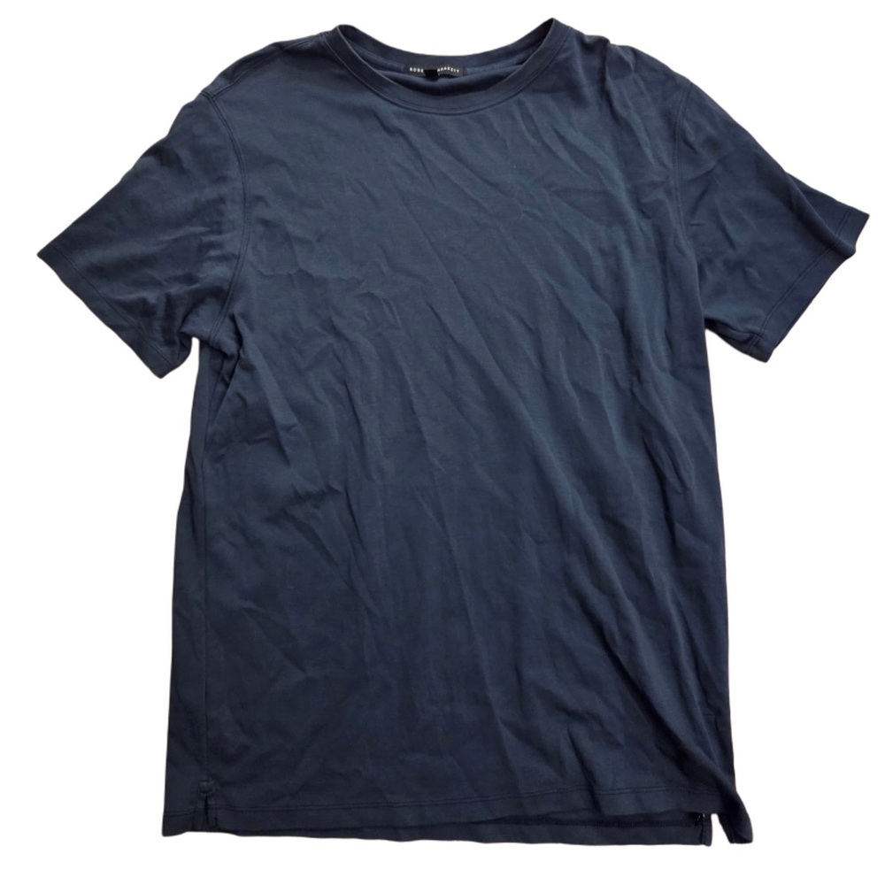 Robert Barakrett Dark Blue Short Sleeve 100% Pima Cotton Tee